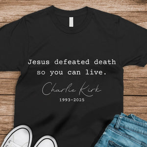 Patriotic Tribute to Charlie Kirk Remembrance Dark Shirt LM32 65709