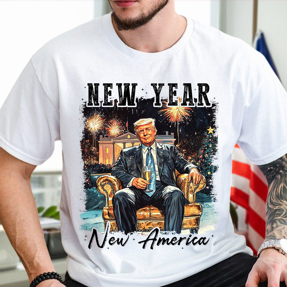 New Year New America President Donald Trump Shirt HA75 64280