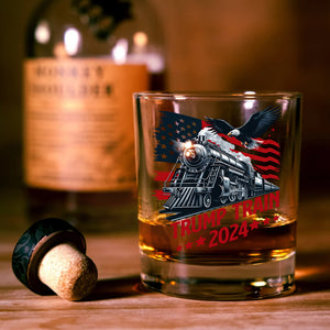 Trump Train 2024 Whisky Glass for Patriotic Fans LM32 63937