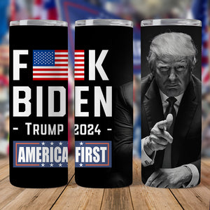 Trump 2024 America First Skinny Tumbler TH10 63019