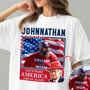 Custom Photo Let's Make America Great Again Trump Shirt HA75 62718