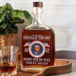 Donald Trump 47th - Make America Great Again Whiskey Bottle LM32 65383