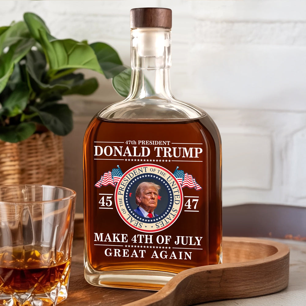Donald Trump 47th - Make America Great Again Whiskey Bottle LM32 65383