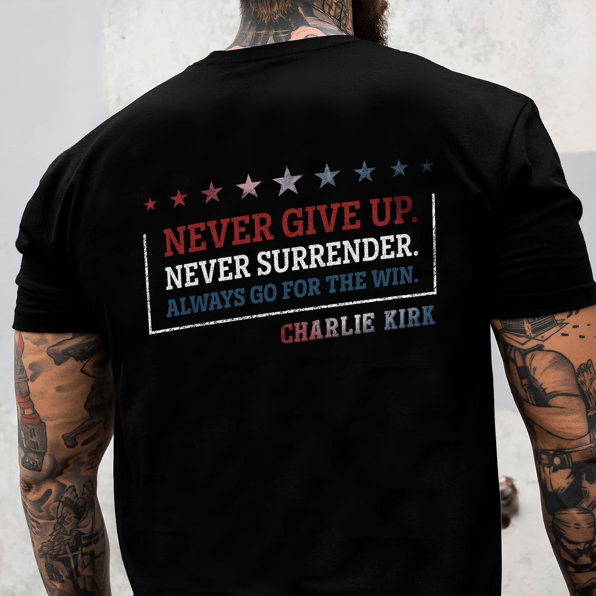 A True Patriot Charlie Kirk - Human Rights & Free Speech Back and Front Shirt LM32 65759