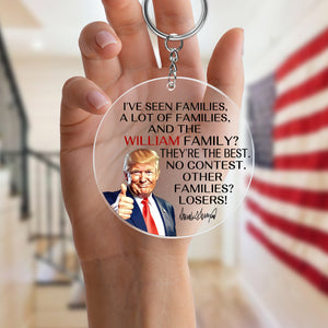 Personalized Gift Funny Trump I've Seen Families Keychain TH10 64333