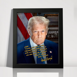 Personalized Donald Trump 2025 Thank You For Your Tremendous Service Picture Frame LM32 65251