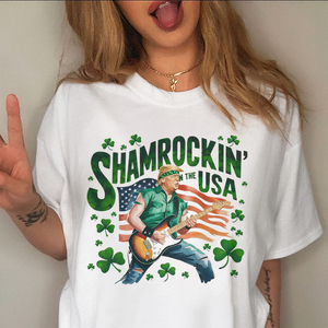 Shamrockin’ The Usa Trump ST. Patrick’s Day Bright Shirt CH07 67328