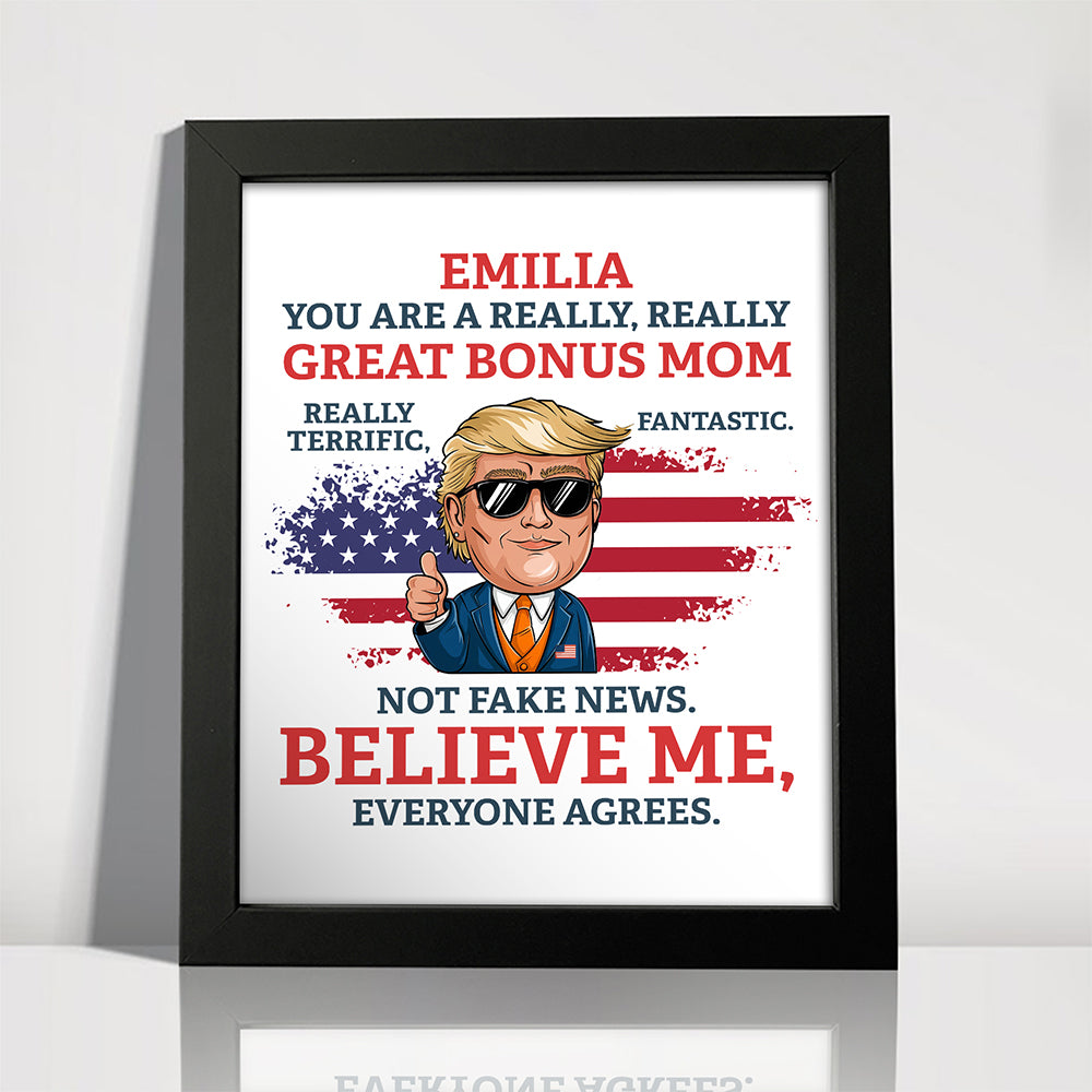 Custom Name You Are A Great Person Personalized Donald Trump Picture Frame CH07 67344