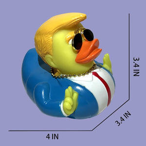 Jeeps Duck Trump 2024 Rubber Duckies Proud Patriots the Trumpinator Trump Merchandise Trump Supporters and Patriotic Americans Trump Gifts Baby Bath Ducking Trump Collection Car Décoration for Kids