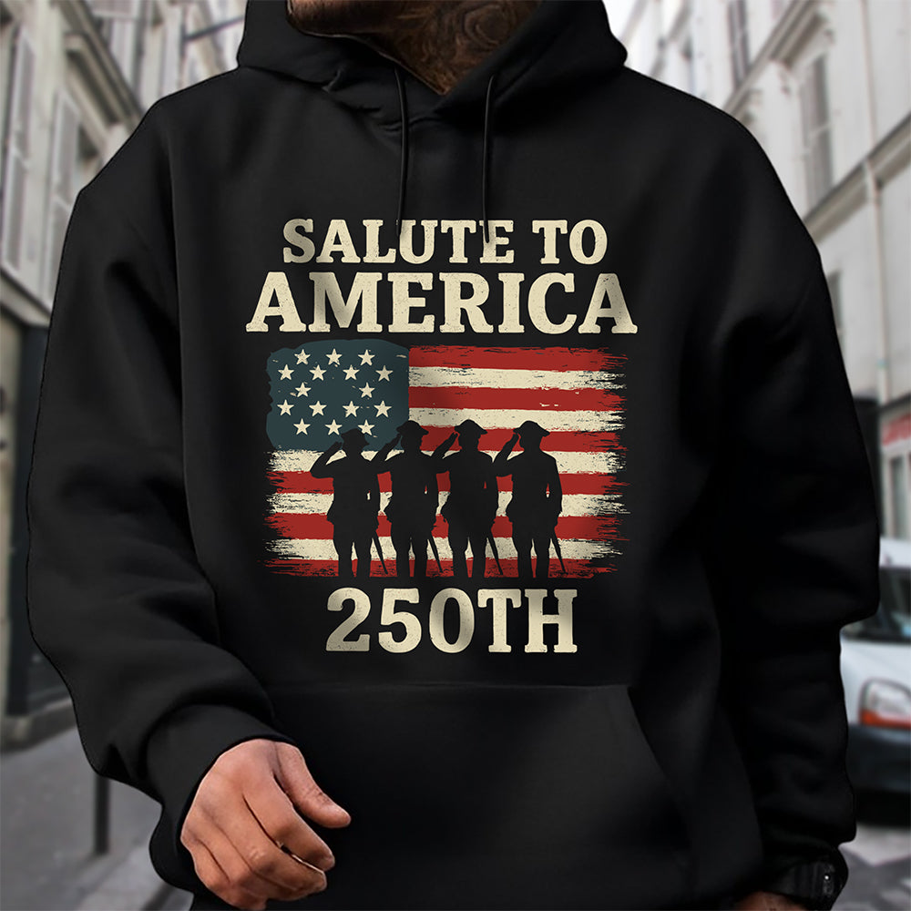 Salute To America 250th Veteran Dark Shirt Happy America 250 Gifts CH07 896690