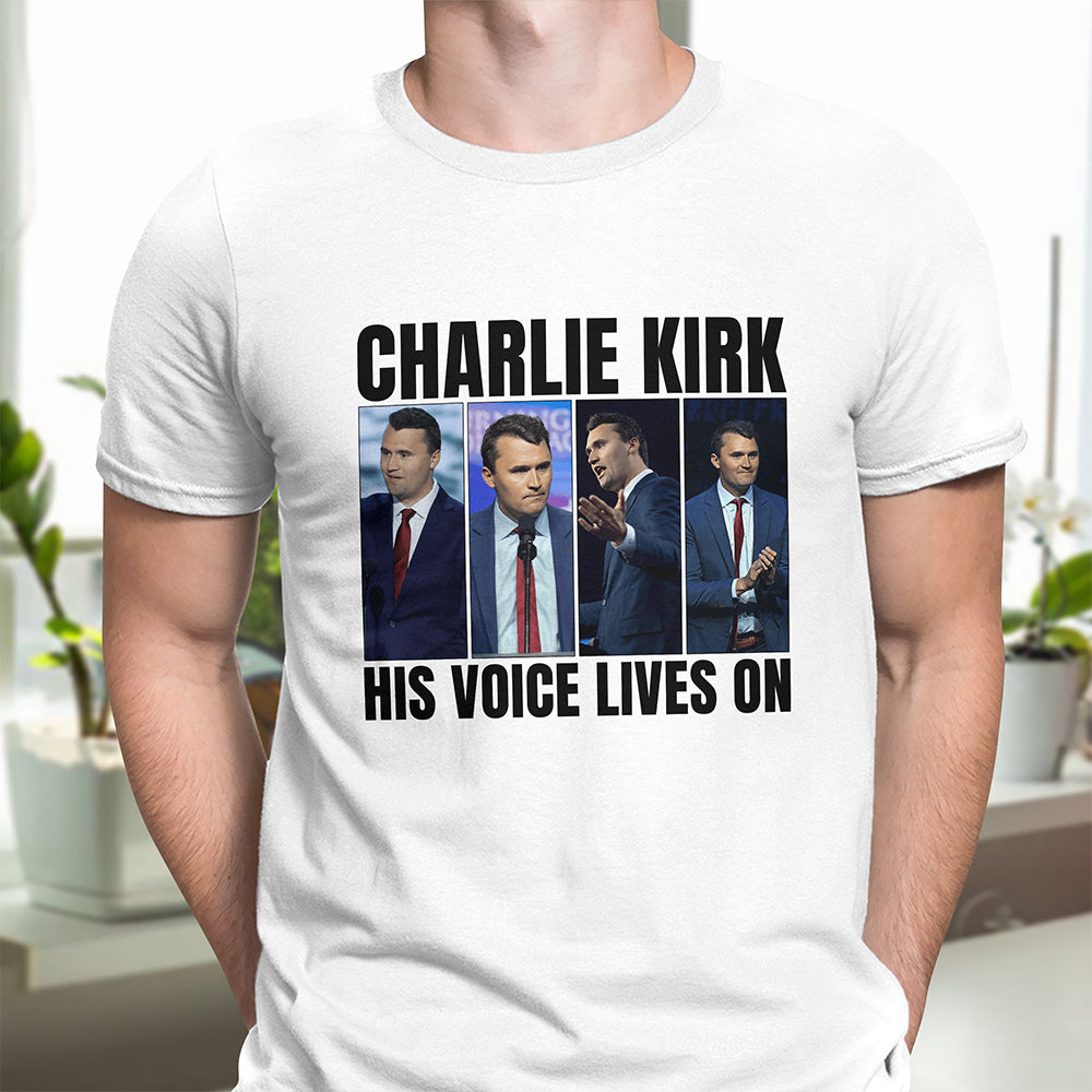 Charlie Kirk His Voice Lives On Bright Shirt HO82 65898
