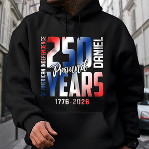 Custom Name 250 Years of American Independence Patriot Dark Shirt LM32 895147