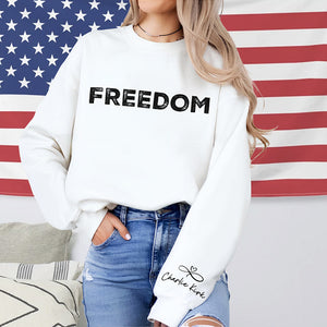 Charlie Kirk Freedom Sleeve Sweatshirt HA75 64566
