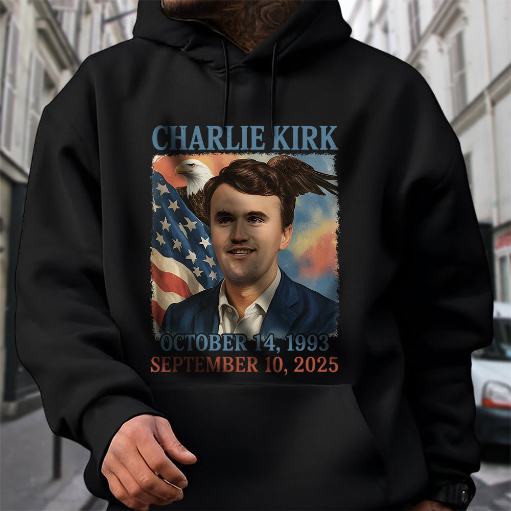 Pray for Charlie Kirk Dark Shirt HA75 64554