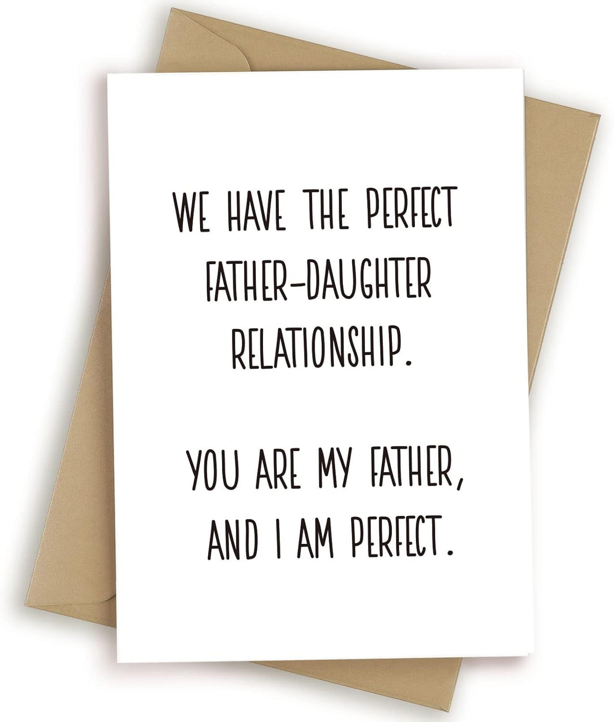 Funny Fathers Day Card from Wife, Humorous Dad Birthday Gifts, Romantic Greeting Card for Husband New Father, You Are My Favorite Dilf with Kraft Envelope