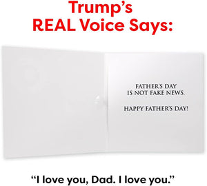 Talking Donald Trump Fathers Day Card, Happy Fathers Day Card, Funny Fathers Day Card from Son, Daughter & Wife, Trump’S Real Voice Father'S Day Card