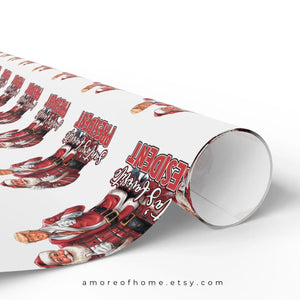 Trump Christmas Wrapping Paper Roll Santa Wrapping Paper Christmas Gift Wrap Funny Christmas Trump Gift Republican Holiday Gift Wrap Trump