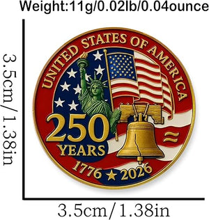 1776-2026 - 250th Anniversary United States of America Commemorative Challenge Coin LM32 897801