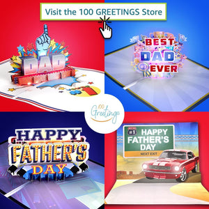 Fathers Day Card Lights & Music Pop Up, Plays 'All Star' Song, Happy Fathers Day Card from Daughter, Father'S Day Cards for Husband, Fathers Day Card from Son, Fathers Day Cards, 1 Best Dad Ever Card