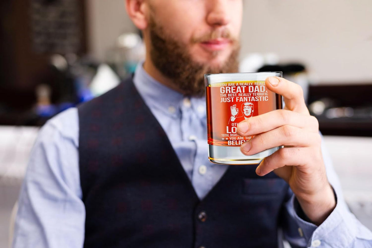 Father'S Day Gifts for Dad from Daughter, Son - Dad Gifts - Birthday Gifts for Dad - Dad Birthday Gift Ideas - Cool Gifts for Dad - Present for Dad 10Oz Whiskey Rock Glass