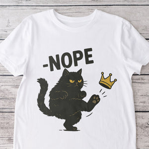 Nope King Since 1776 Black CAT Bright Shirt