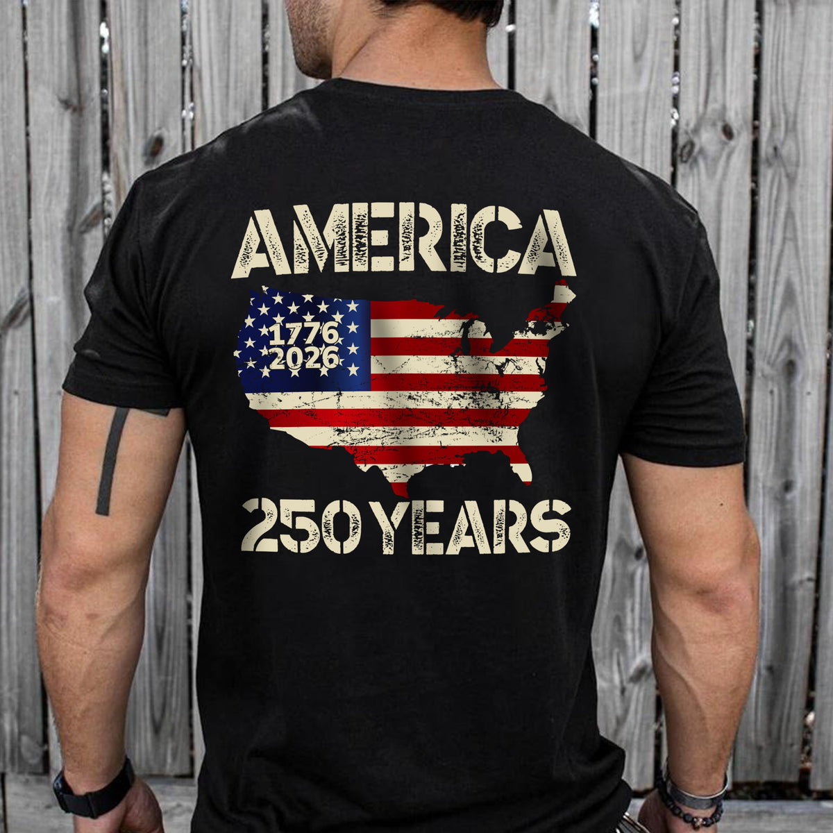 250 Years America Anniversary 250th Independence Day Back Side Dark Shirt HA75 897352