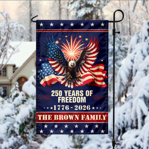 Custom Family Name 250 Year Of Freedom Garden Flag CH07 899642