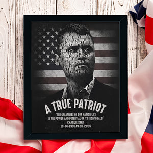 Charlie Kirk A True Patriot Picture Frame HA75 64526