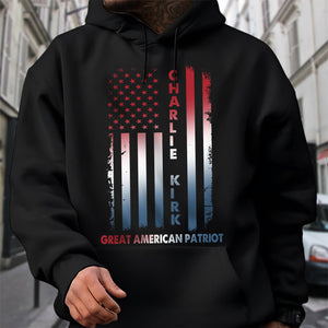 Pray For Charlie Kirk Great American Patriot Dark Shirt LM32 65485