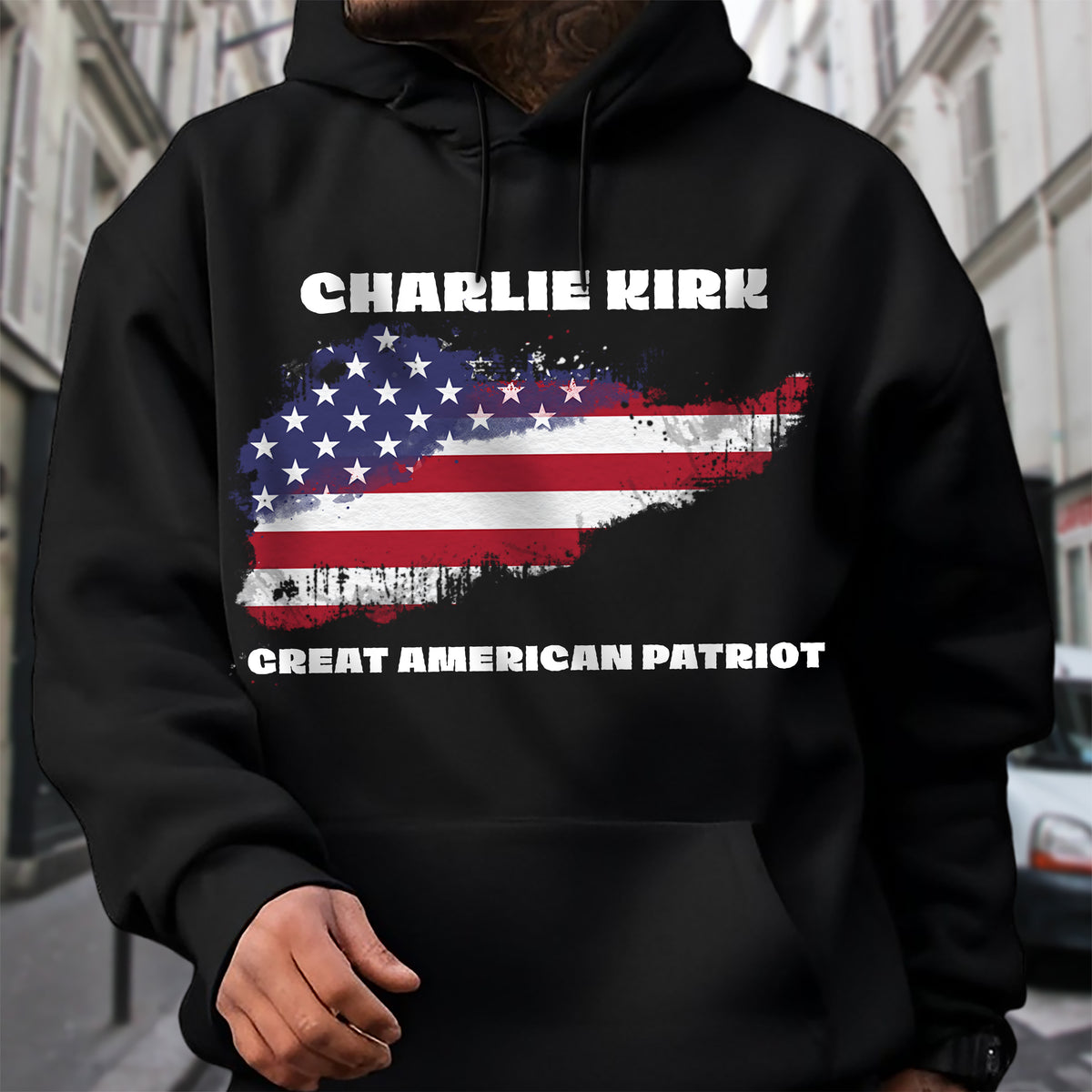 Pray For Charlie Kirk - Great American Patriot Dark Shirt LM32 65635