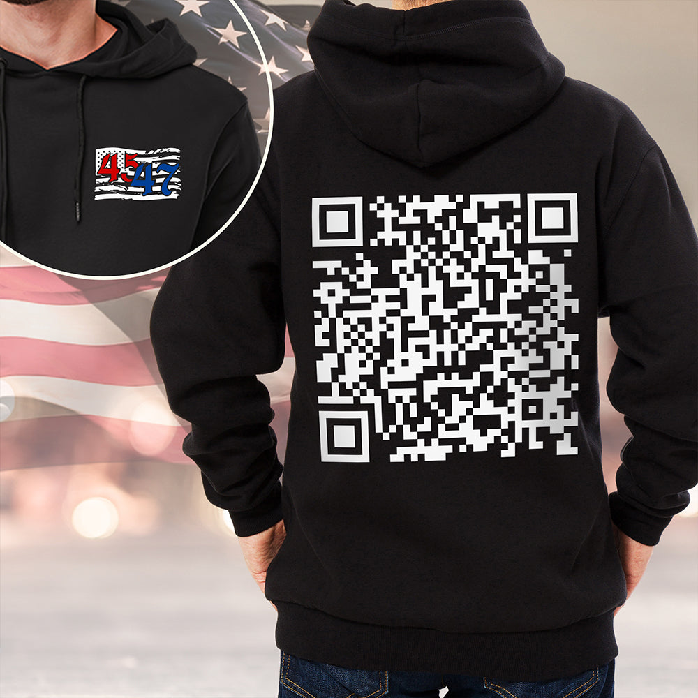 Funny QR President Trump 45 47 Dancing Back And Front Dark Shirt HA75 64166