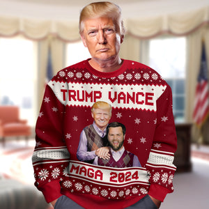 Trump Vance Maga 2024 Ugly Sweater HA75 63938