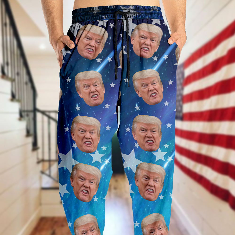Custom Trump Face Galaxy For Christmas Sweatpants HO82 65420