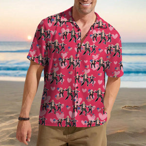 Trump Dancing Trump Valentine's Day Gift Hawaii Shirt HA75 64242