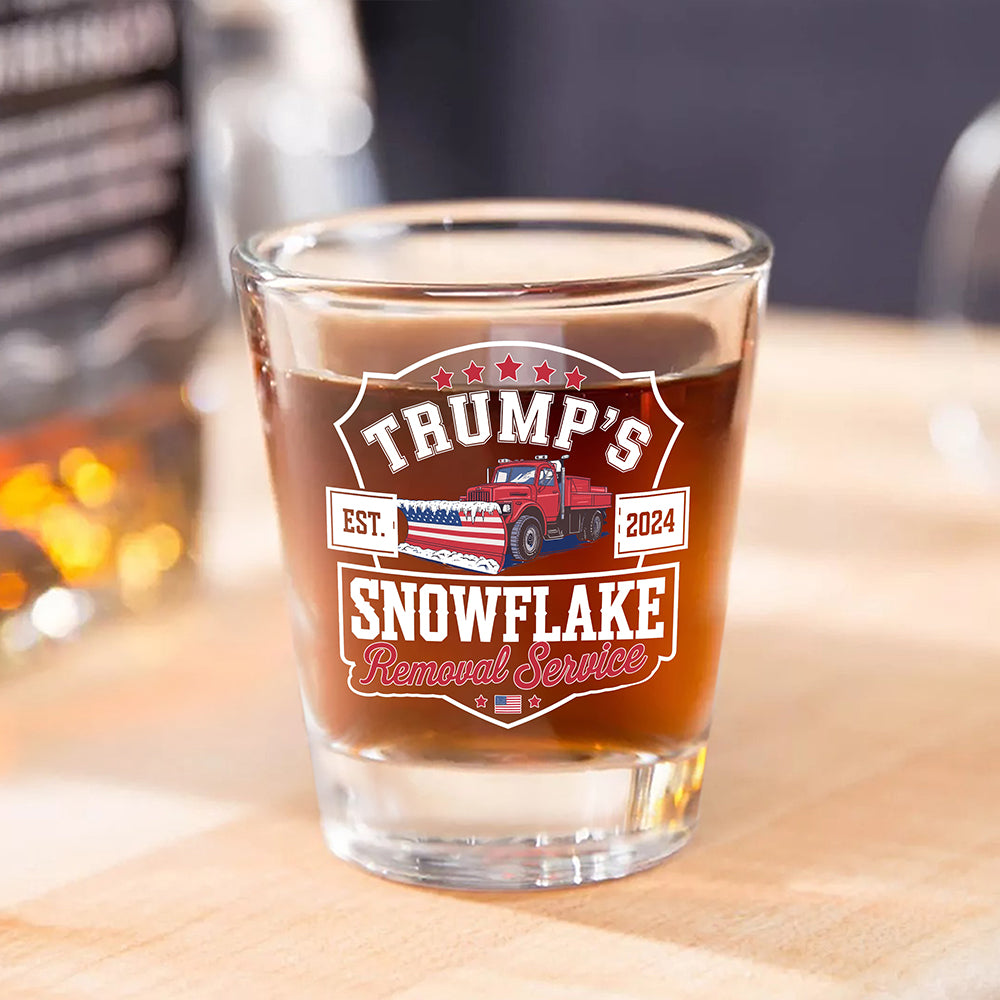 Trumps Snowflake 2024, Snowflake Removal Trump Shot Glass HA75 67172