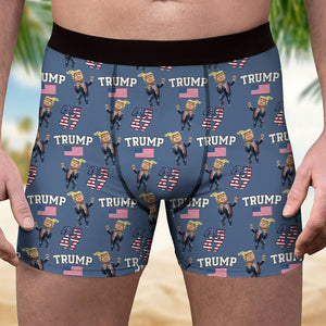 President Trump 45th & 47th Men's Boxer Briefs Trump Dancing Funny Gift N304 HA75 67144