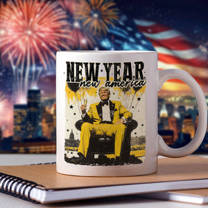 New Year New America Trump White Mug HA75 64236