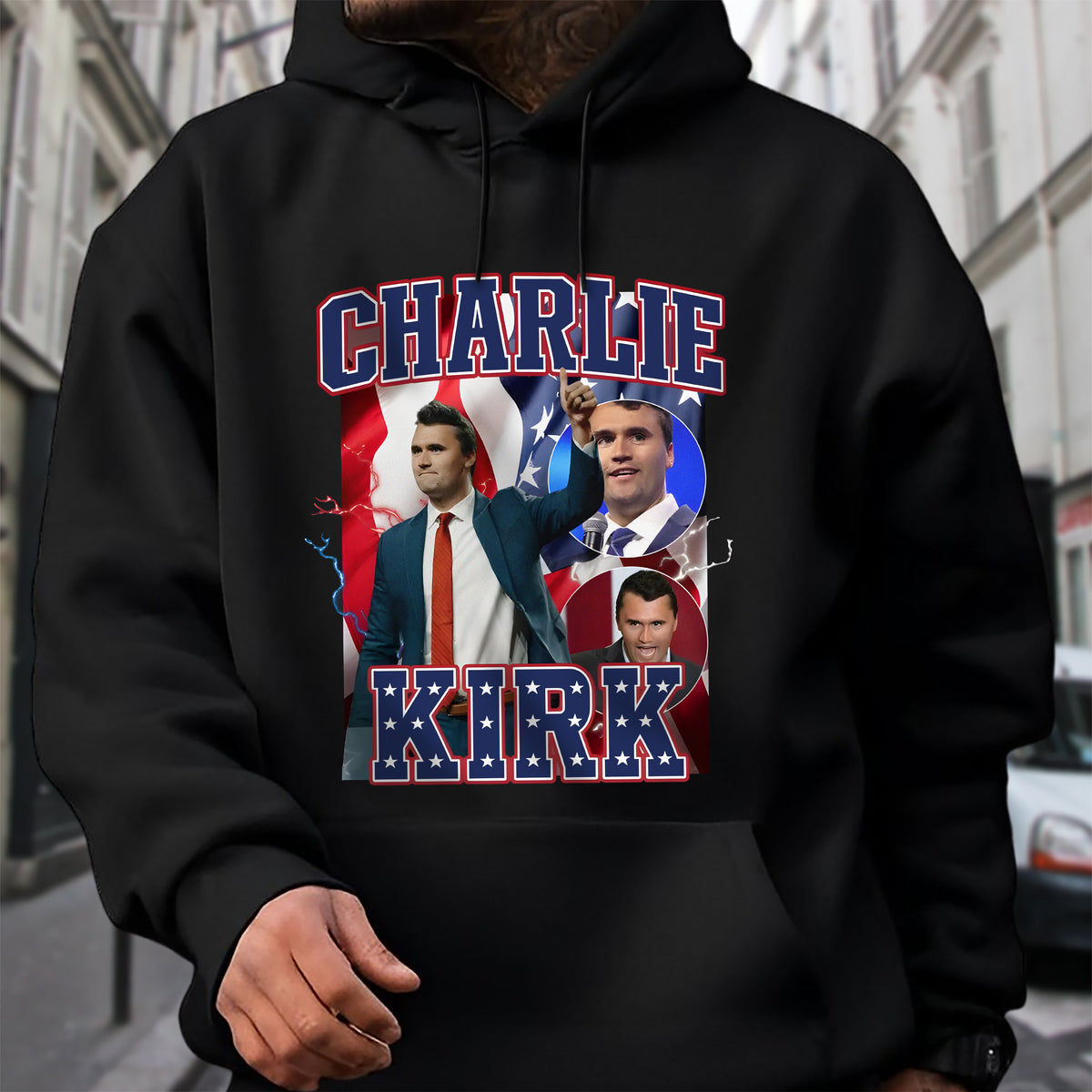 Patriotic Tribute to Charlie Kirk Memorial Dark Shirt LM32 65613