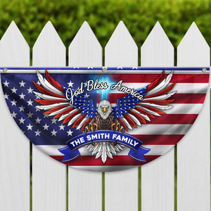 Custom Family Name Faith, Family & Freedom America 250 Years Non-Pleated Fan Flag HA75 898786