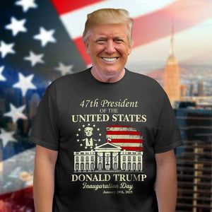 President Donald Trump Inauguration Day 2025 Dark Shirt For Trump Fans LM32 65241