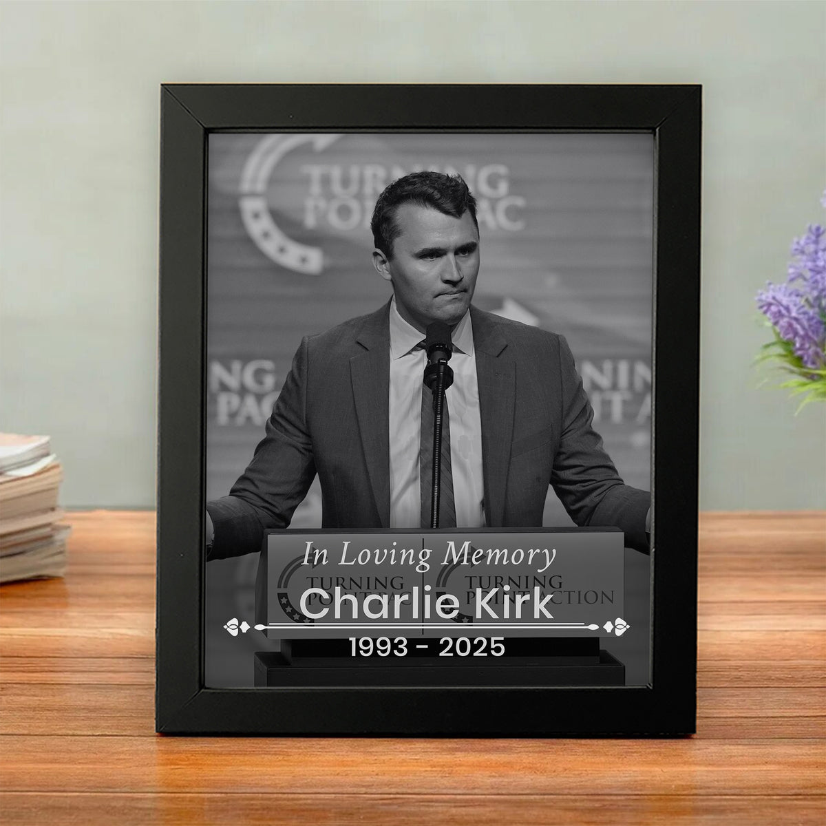 Charlie Kirk Free Speech Hero Picture Frame HO82 65964