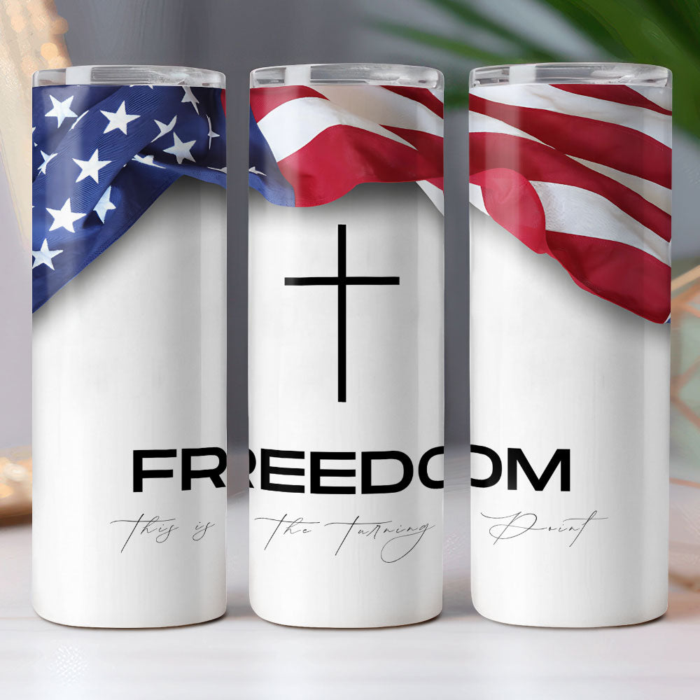 Freedom - Charlie Kirk Skinny Tumbler HO82 66014