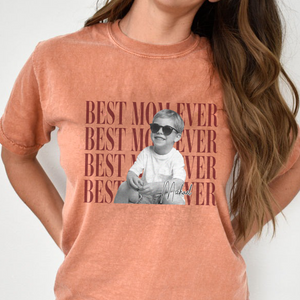 Personalized Vintage Photo Best Dad Mom Ever Comfort Shirt HA75 921276