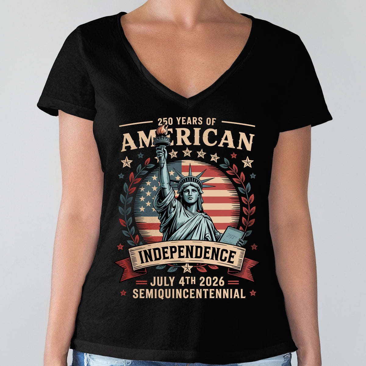 Statue of Liberty 250 Years Independence Day 2026 Dark Shirt LM32 895293