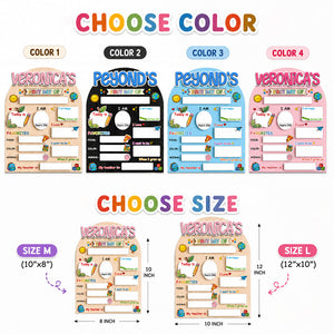 Personalized First Day of School Sign, Custom Back to School Wooden Board CH07 911868