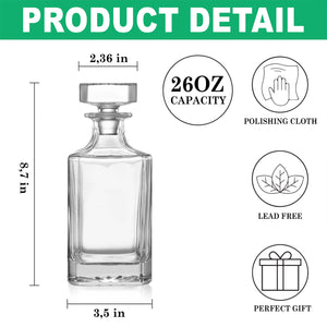250 Years Of Freedom Since 1776 USA Bald Eagle America Flag Decanter HA75 897374