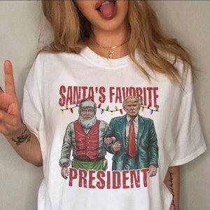 Santa's Favorite President Trump Christmas Shirt HA75 63594