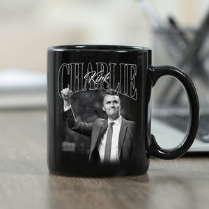 Charlie Kirk A True Hero Retro Style Black Mug HO82 65784