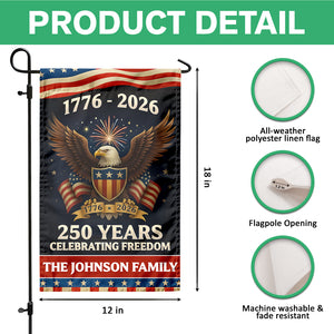 250 Years American Anniversary Flag 250th Anniversary USA Garden Flag CH07 910046