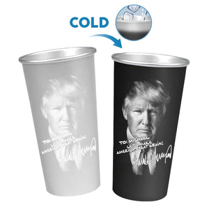 Custom Name President Trump Signature Aluminum Changing Color Cup TH10 62687